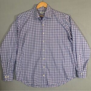 Peter Millar Lavender Pink Casual Button Down Shirt Men Size XL